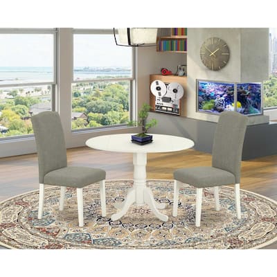 Round Kitchen Table Set 42 Inch with 2 Chairs