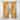 Designart "Gold Abstract Tile Mosaic Charm" Abstract Tile Curtain - Blackout Abstract Curtain - 1 Panel