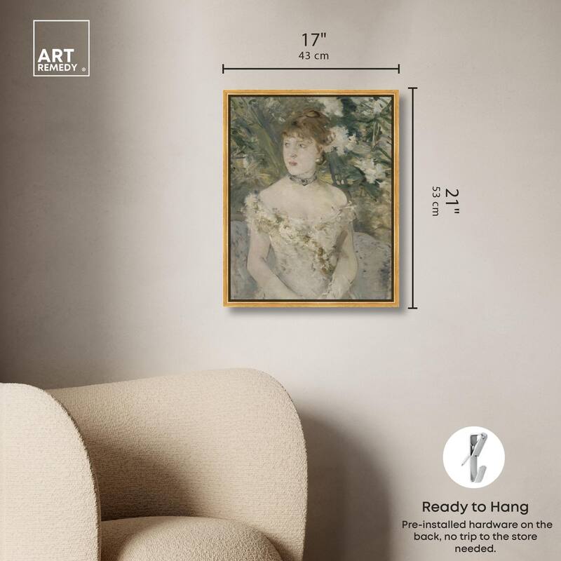 Young Girl in a Ball Gown Canvas by Art Remedy