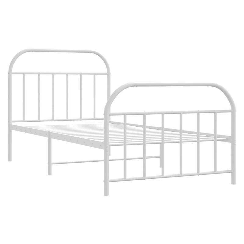 vidaXL 12 Inches Metal Bed Frame No Mattress