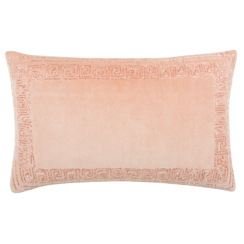 SAFAVIEH Olivier 20-inch Morrocan Border Blush Decorative Pillow