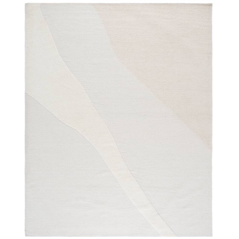 SAFAVIEH Hand-Woven Vermont Johnna Transitional Wool Rug - 8' x 10' - Ivory
