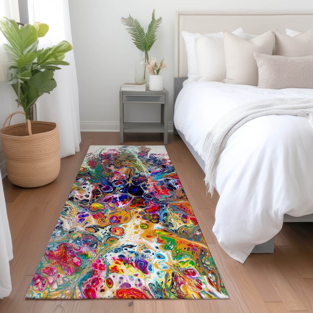 Premium Washable Super Soft Abstract Contemporary Mayfield Rug