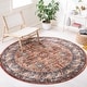 preview thumbnail 30 of 34, SAFAVIEH Bijar Celie Traditional Distressed Oriental Area Rug 6'7" x 6'7" Round - Rust/Ivory