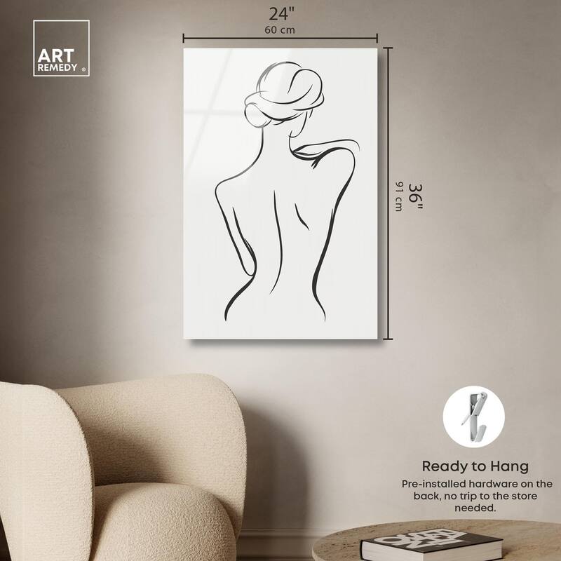 Woman in Contour III Acrylic by Art Remedy, Ready to Hang