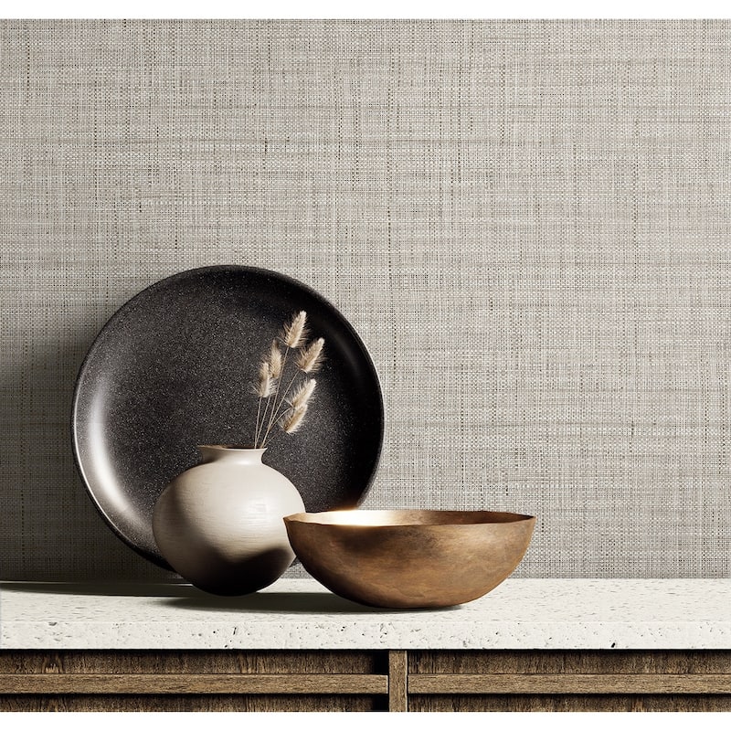 Seabrook Designs Harvest Twine Embossed Vinyl Unpasted Wallpaper