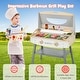 preview thumbnail 9 of 8, Costway Kids Barbecue Grill Playset, Wooden Kitchen Playset with Clip - See Details