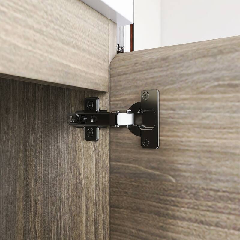 Modern Wall-Mounted Bathroom Vanity with White Solid Surface Top