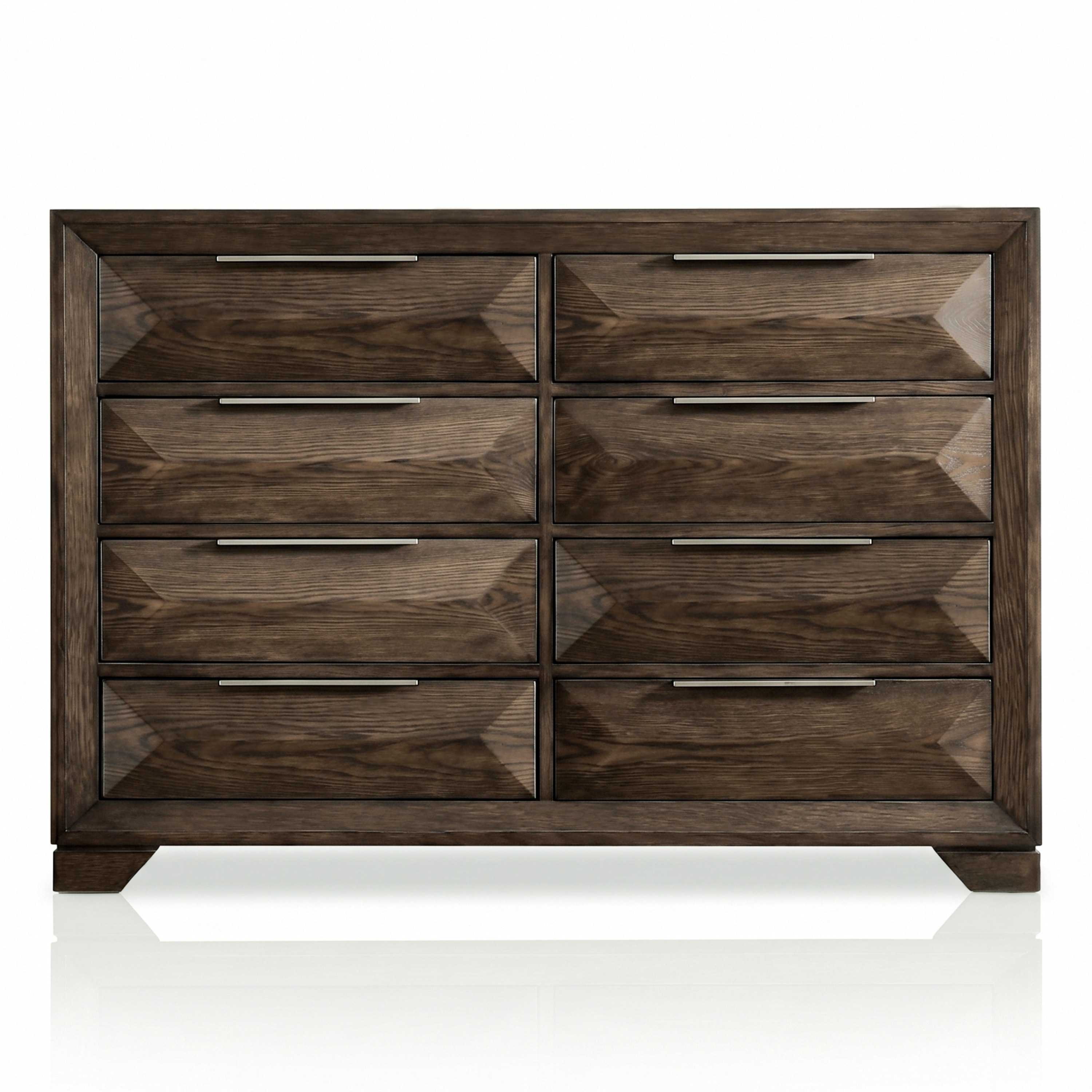 espresso brown dresser Magnussen Home Rowan and Mirror | Dewey Furniture Solid rubberwood legs provide strong structural supports Furniture of America Pinnete Espresso