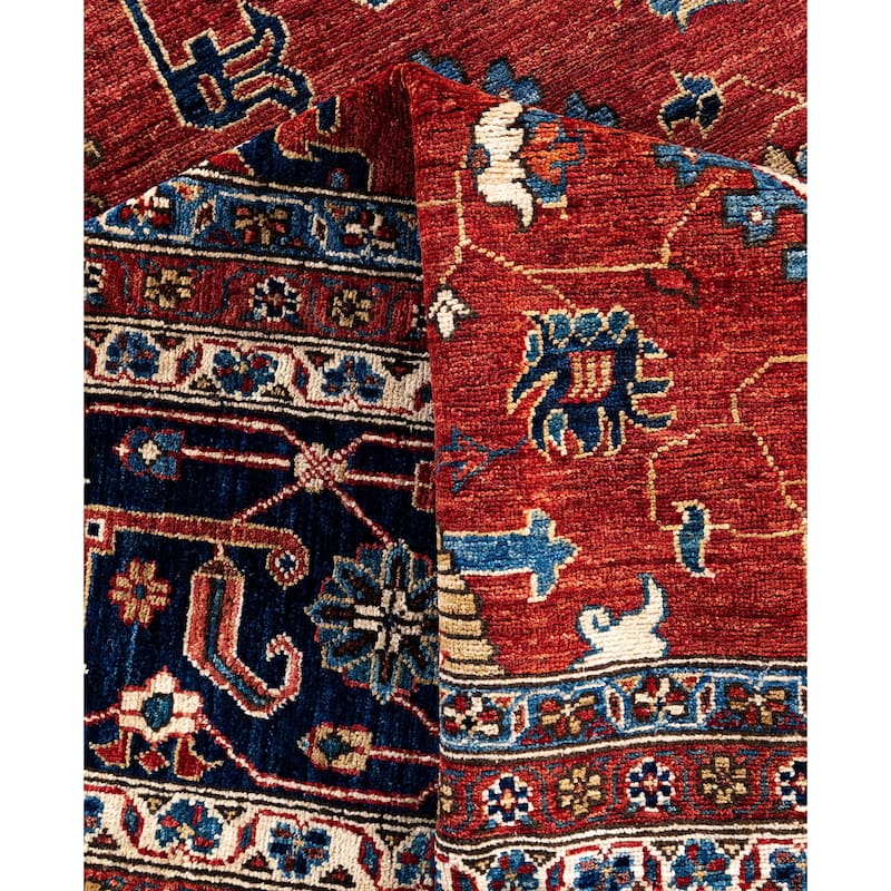 Serapi One-of-a-Kind Hand-Knotted Area Rug - Red - 10' 1" x 13' 10"