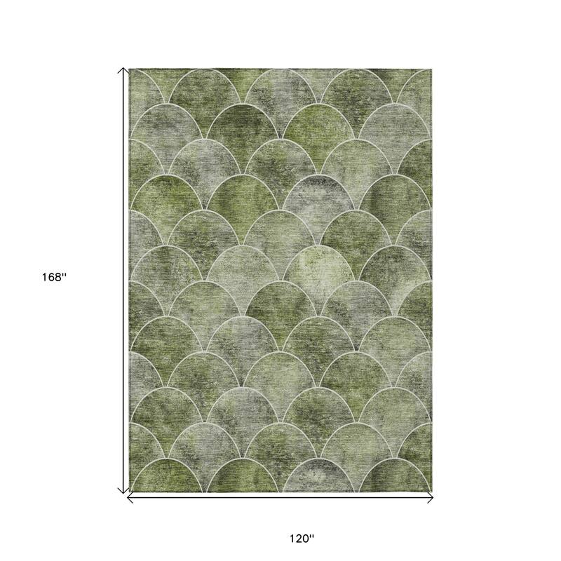HomeRoots Abstract Transitional Rectangle Outdoor Rug