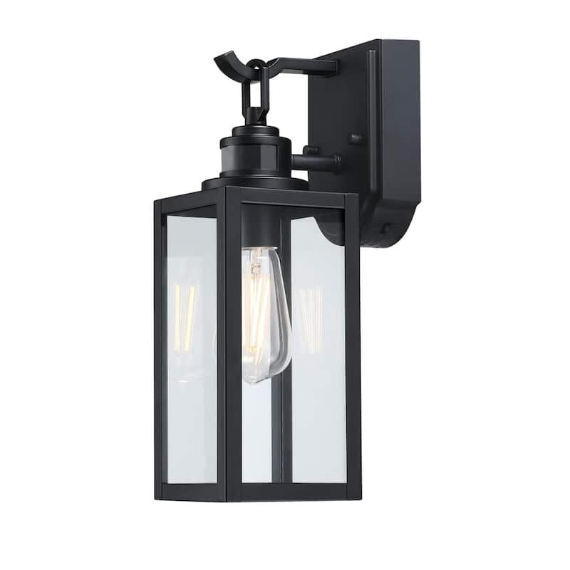 Westinghouse 6122600 Victoria 15" Tall Outdoor Wall Sconce - Matte Black