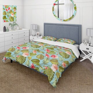 Tropical Orchid Delight Duvet Cover Set NCU0PTT358