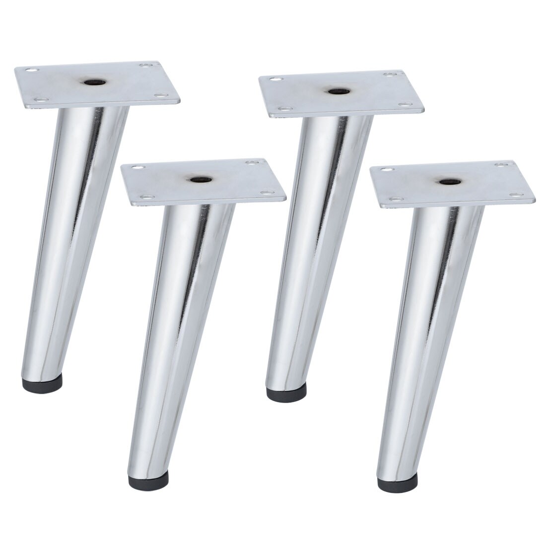 6"chrome furniture legs table metal feet for sofa couch closet cabinet feet  replacement4 set  silver tone