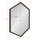 preview thumbnail 24 of 37, Kate and Laurel Laverty Framed Hexagon Wall Mirror