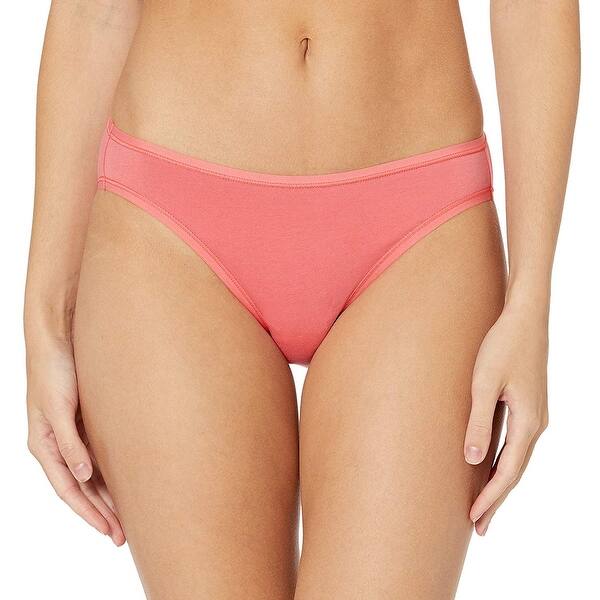 Essentials Women S Standard 6 Pack Cotton Bikini Underwear Pretty Pop X Large Overstock