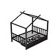 preview thumbnail 27 of 32, Full Metal House Bed with Storage Drawers and Modern Design