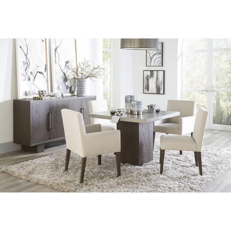 Modesto Upholstered Arm Chair in French Roast