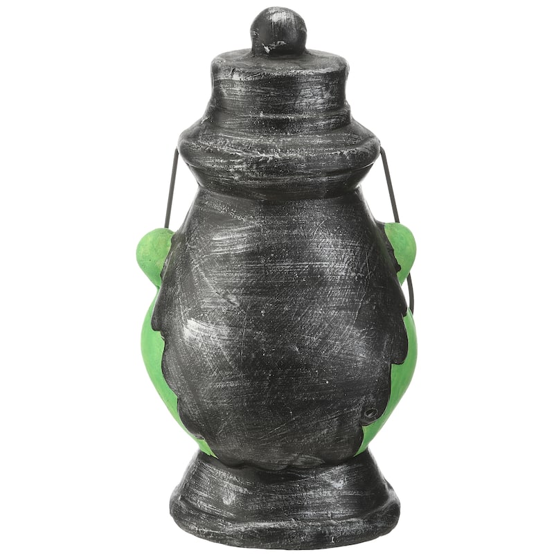 National Tree Company Halloween Green Ghoul Lantern, LED Lights, 12 Inches - 12 in