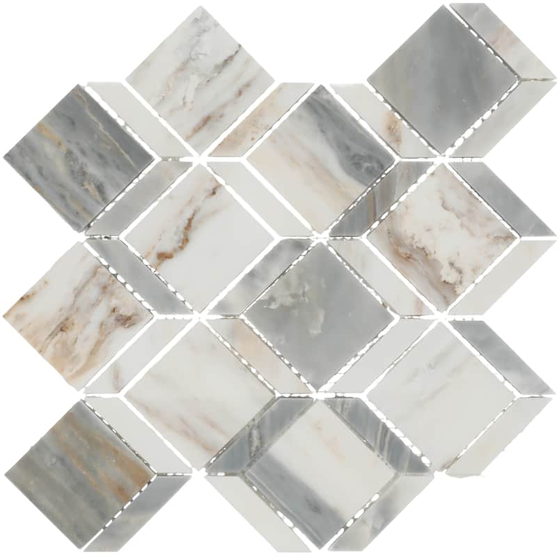 Daltile Gamma Natural Stone Balance XL Wall and Floor Mosaic Tile (Set of 10)