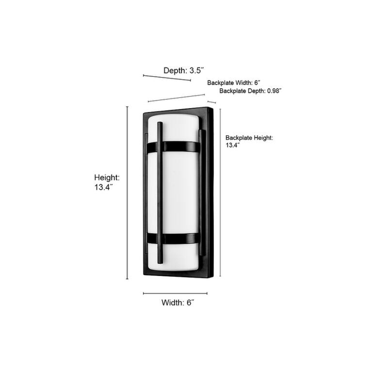 Millennium Lighting LED Outdoor Wall Sconce in Powder Coat Black