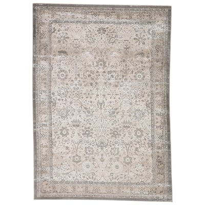 Odel Oriental Gray/ White Area Rug