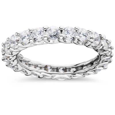 3 1/2CT Diamond Eternity Ring White Gold