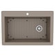 preview thumbnail 15 of 82, Karran Drop-In Quartz 33 in. 1-Hole Single Bowl Kitchen Sink Kit