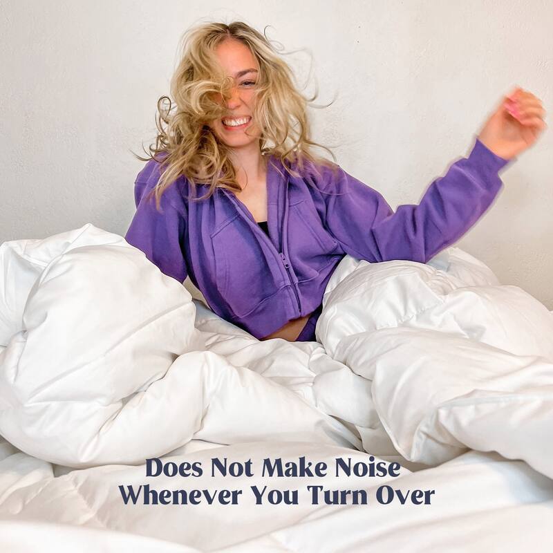 White Goose Feather Down Comforter Duvet Insert Ultra Soft Cover