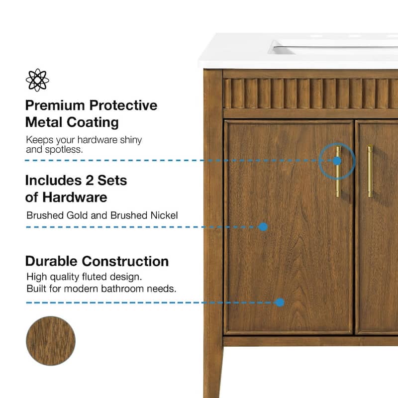 Ove Decors JULIETTE-30 Juliette 30" Free Standing Single Basin Vanity