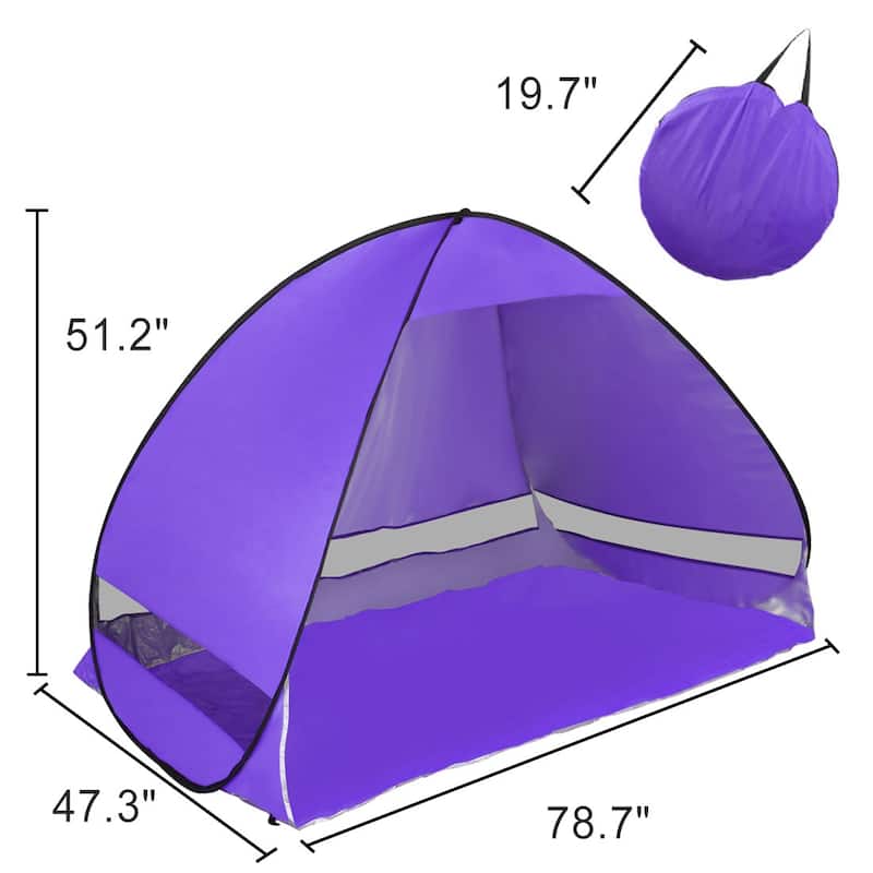 Outdoor Beach Tent, Folding Sun Shelter Instant Portable