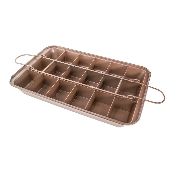 Perfect Copper Brownie Pan With Dividers Copper Nonstick Baking