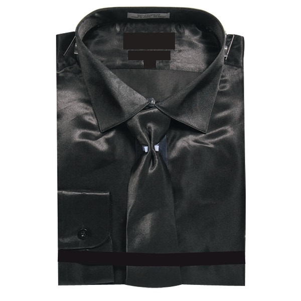 satin white dress shirt