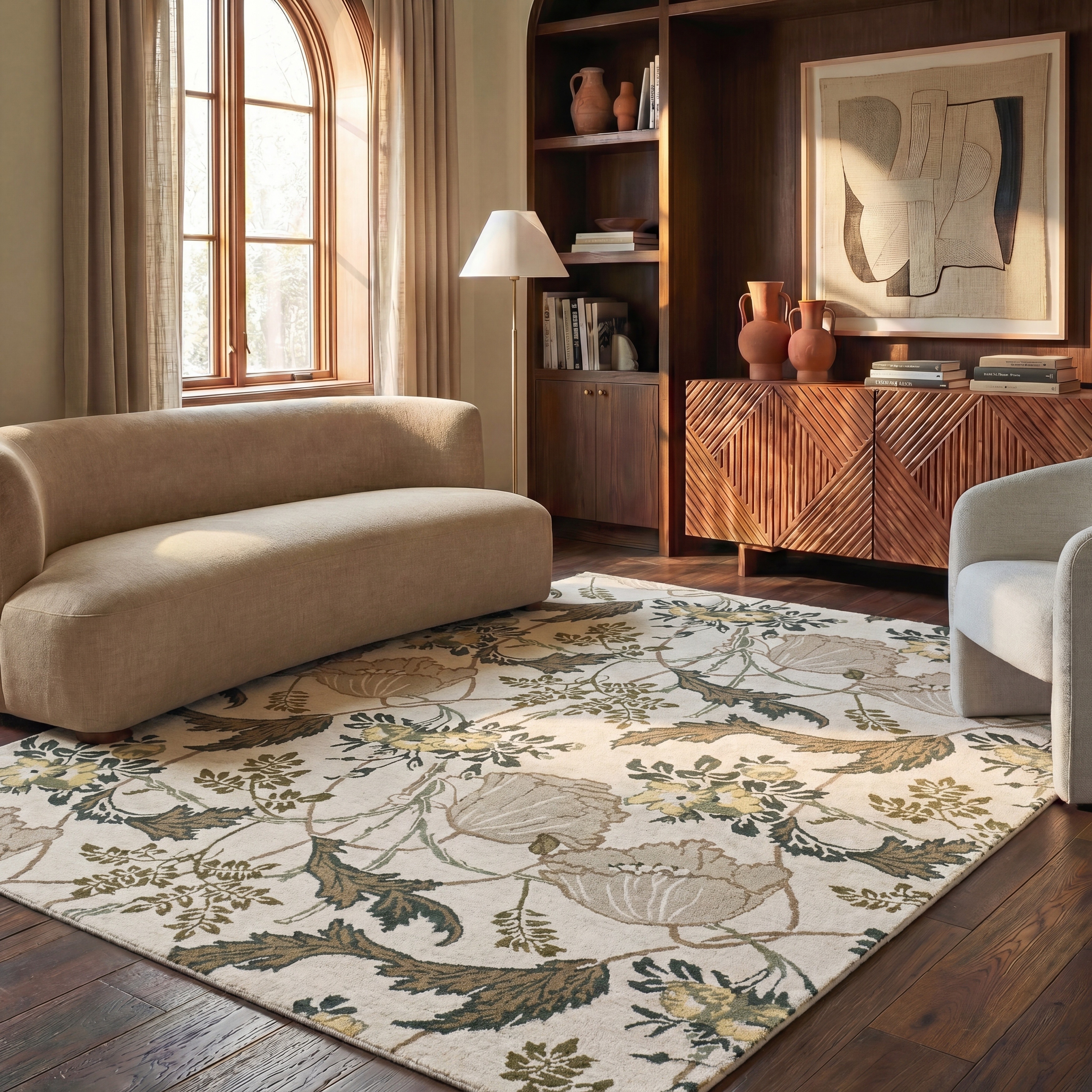 SAFAVIEH Handmade Jardin Jarka Floral Wool Rug