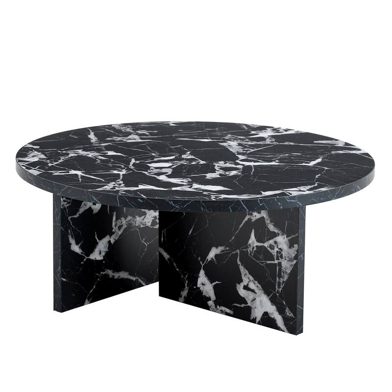 Modern Minimalist Coffee Table Nordic Elegant Coffee Table Multifunctional Round Table, for Office Living Room Bedroom