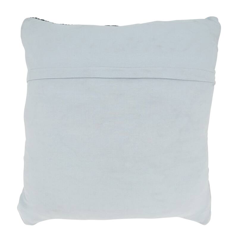 Denim Delight Chindi Throw Pillow