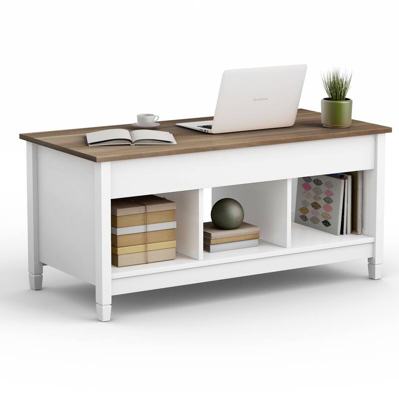 Costway Lift Top Coffee Table w/ Hidden Compartment and Storage