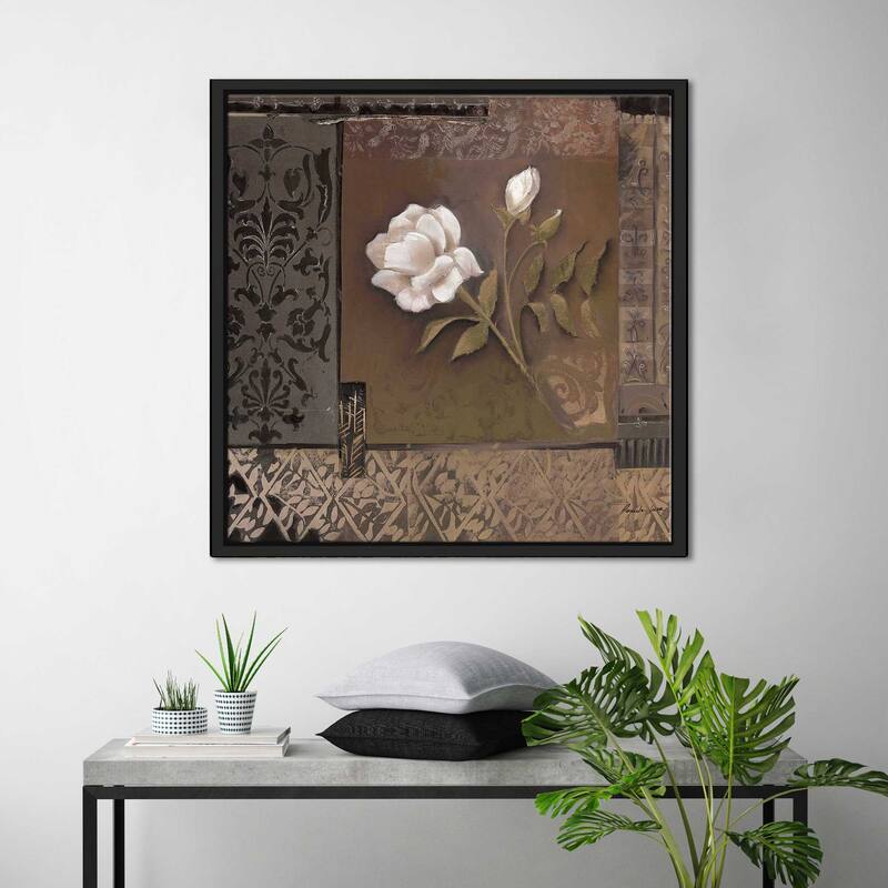 "Rose Tapestry II" Print on Floating Canvas