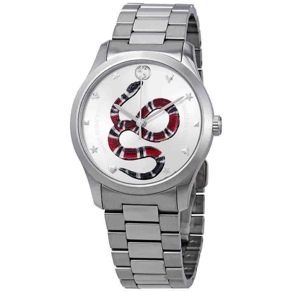 Gucci Men's G-Timeless Silver Dial Watch - YA1264076 - 6 (36)