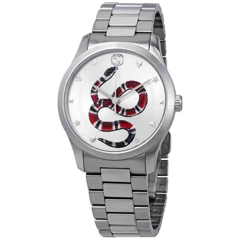 Gucci Men's G-Timeless Silver Dial Watch - YA1264076 - 6 (36)