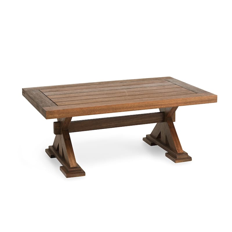 Claremont Collection Weather-Resistant Eucalyptus Coffee Table - Natural