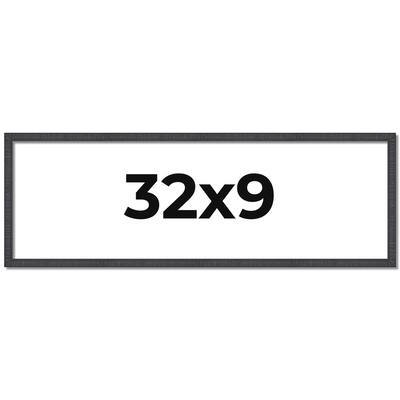 32x9 Frame Brown Picture Frame - Complete Modern Photo Frame Includes
