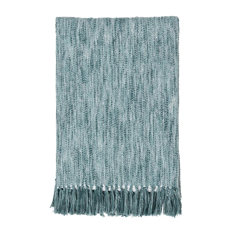 Villa by Classic Home Sharma 100% Cotton Linen 50x70 Throw Blanket