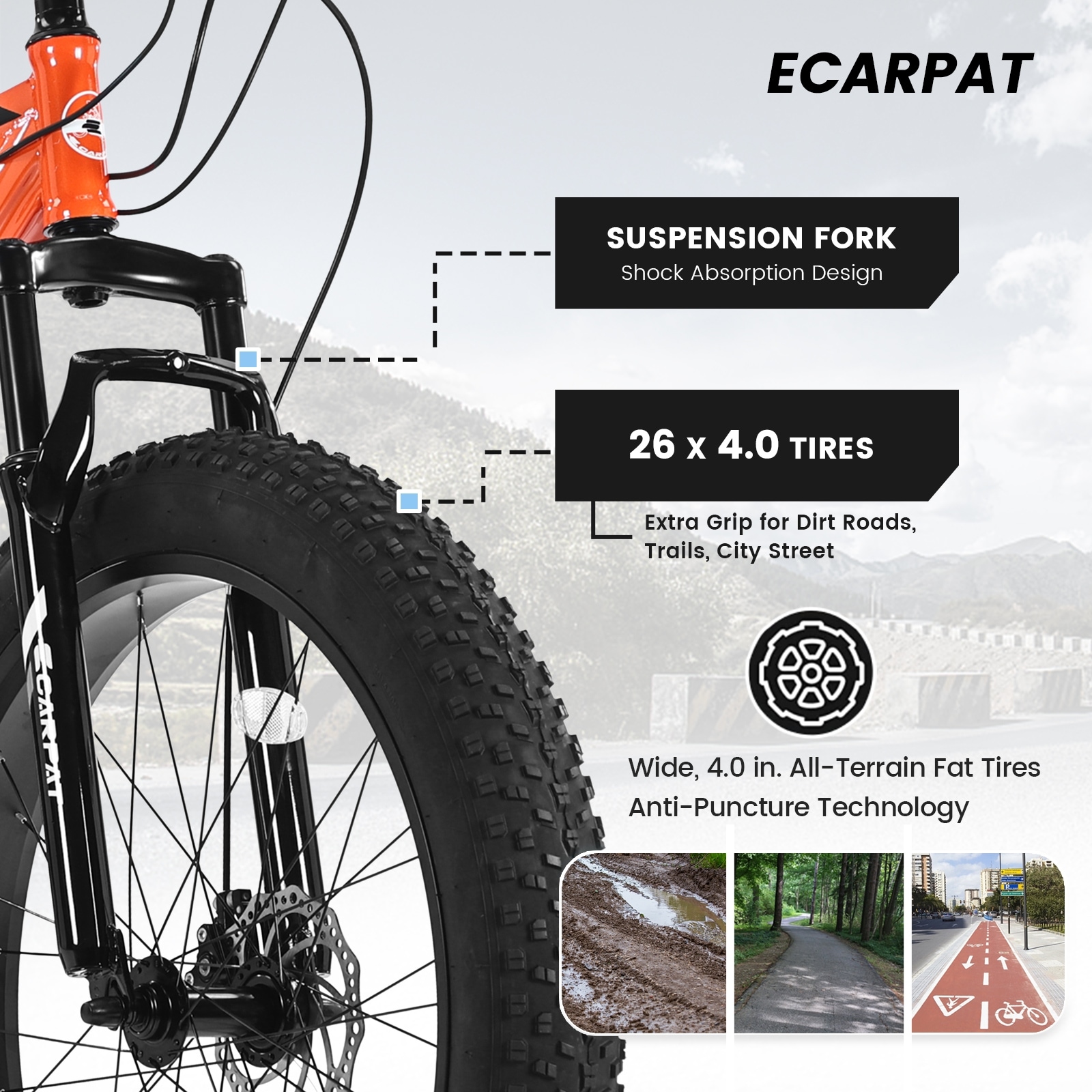 26 Inch Fat Tire Bike