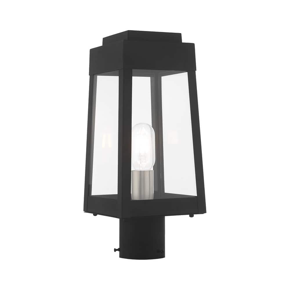 Livex Lighting Oslo Single Light 15" Tall Outdoor Single Head Post