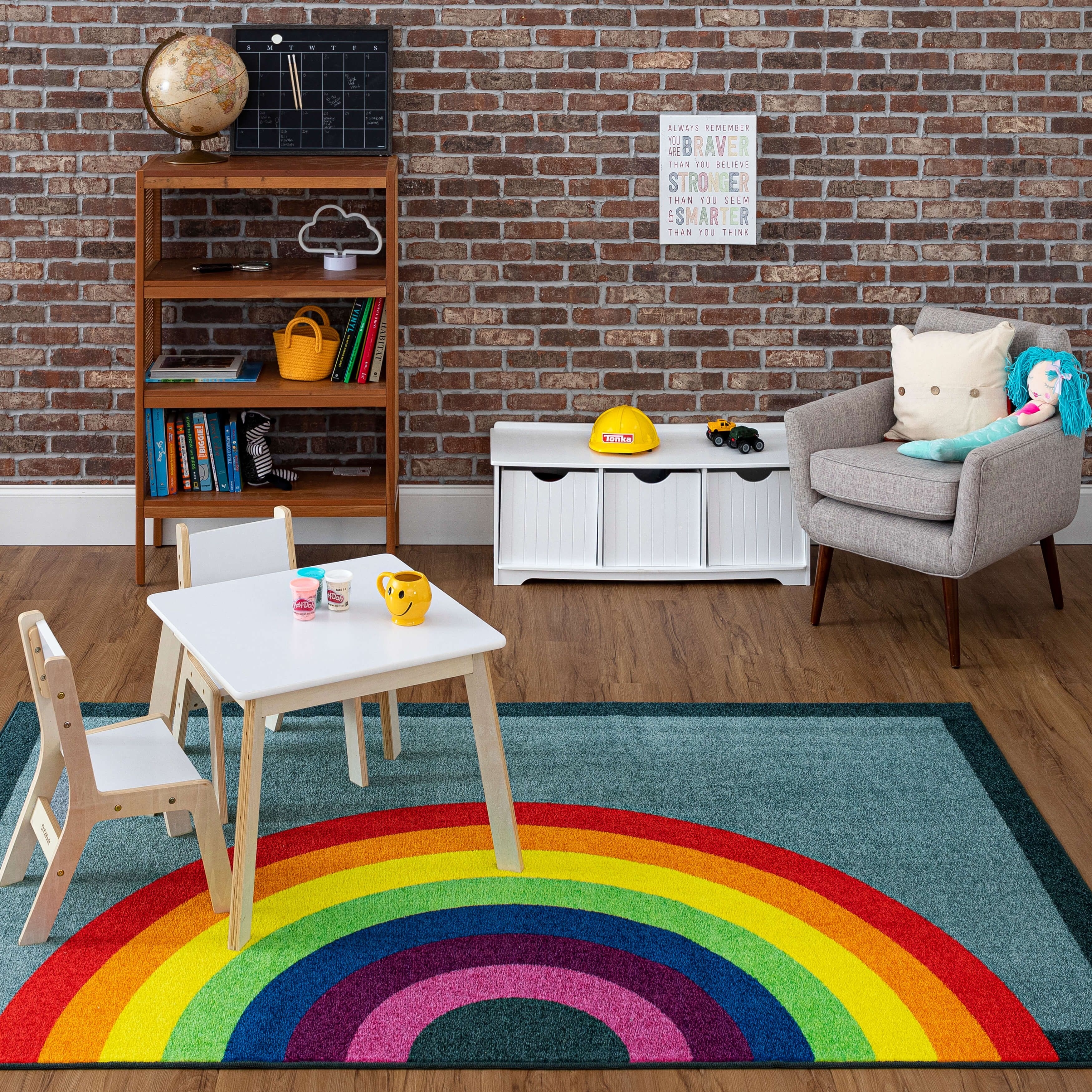 Mohawk Home Border Rainbow Area Rug buybuy BABY 39378781