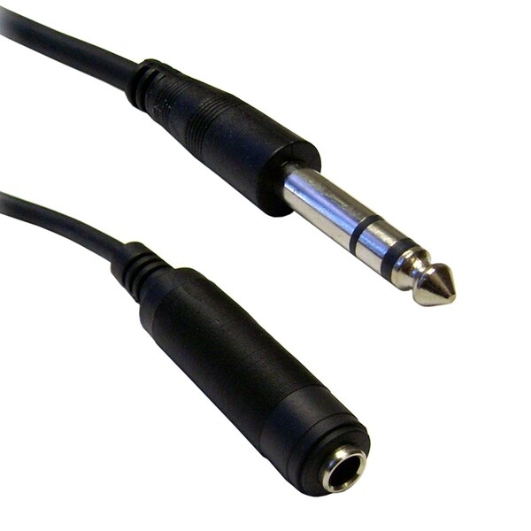 Offex 1/4 inch Stereo Extension Cable, TRS, Balanced, 1/4 inch Male to 1/4 inch Female, 25 foot