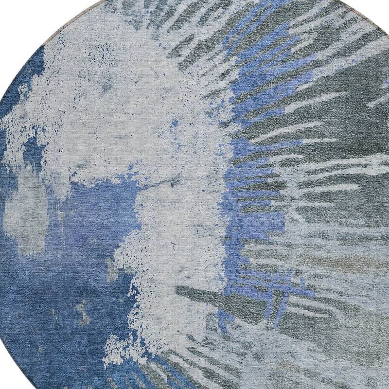 HomeRoots Abstract Transitional Rectangle Outdoor Rug