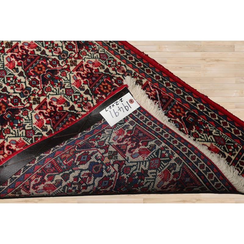 2'2''x3'7'' Hand Knotted Wool Ivory Abadeh Traditional Rug - 2' 2'' x 3' 7''