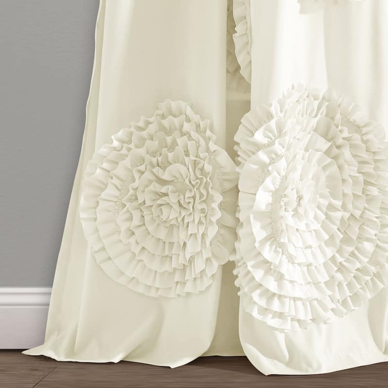 Silver Orchid Ince Flora Curtain Panel